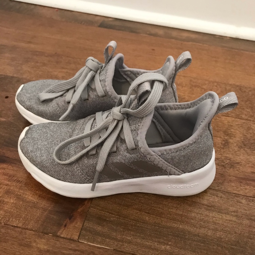 Adidas size 10.5 little girl shoes